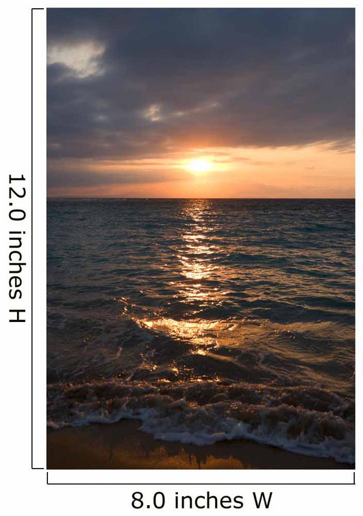 Calm ocean and beach on tropical sunrise Wall Mural