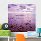 Tropical beach at beautiful sunset. Nature background Wall Mural