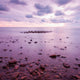 Tropical Beach At Beautiful Sunset. Nature Background Wall Decal