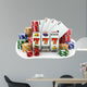 Casino Slot Machine with Wall Decal