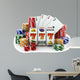 Casino Slot Machine with Wall Decal