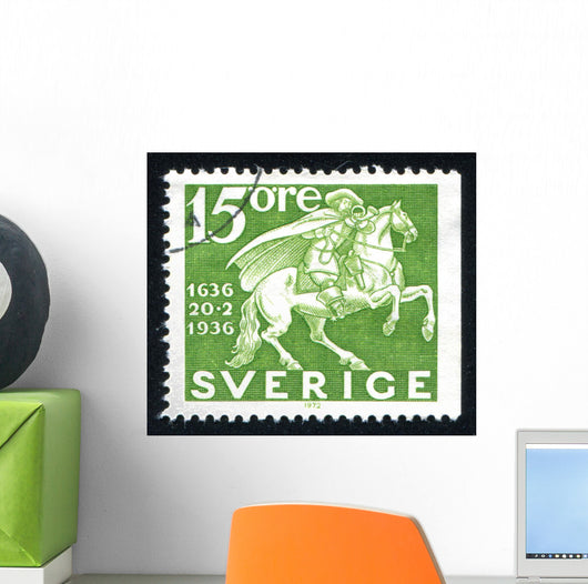 Post horseman Wall Mural