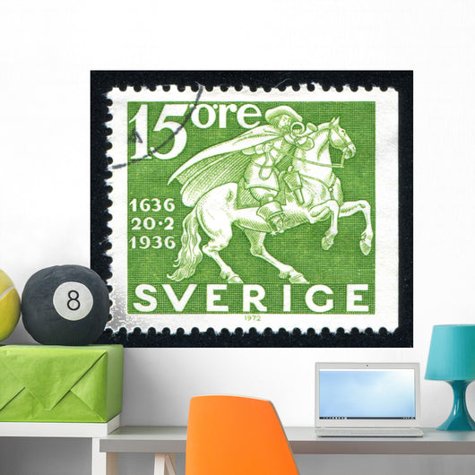 Post horseman Wall Mural