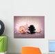 Spa Stones and Orchid Wall Mural