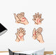 Person Washing Hands Wall Stickers Wall Decal