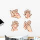 Person Washing Hands Wall Stickers Wall Decal
