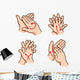 Person Washing Hands Wall Stickers Wall Decal