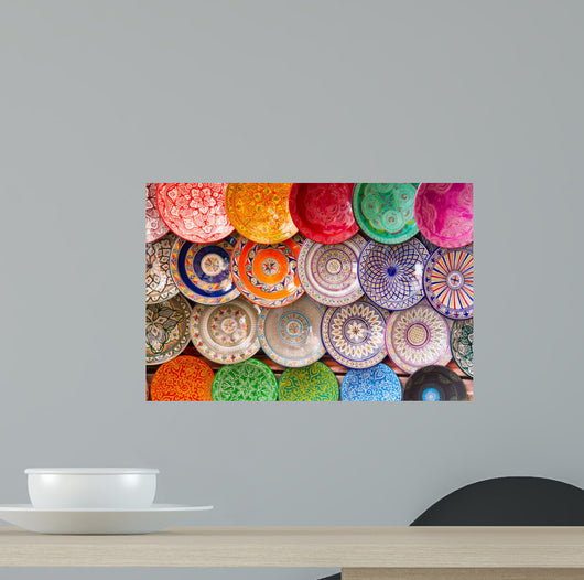 Traditional Arabic Colorful Clay Wall Decal