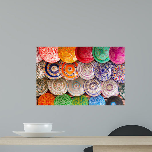 Traditional Arabic Colorful Clay Wall Decal