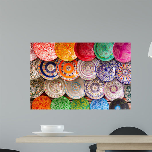 Traditional Arabic Colorful Clay Wall Decal