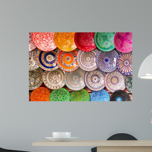 Traditional Arabic Colorful Clay Wall Decal