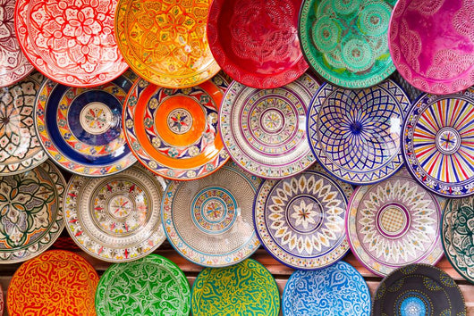 Traditional Arabic Colorful Clay Wall Decal