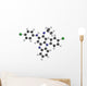 Clofazimine Leprosy Drug Molecules. Wall Decal