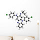 Clofazimine Leprosy Drug Molecules. Wall Decal
