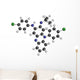 Clofazimine Leprosy Drug Molecules. Wall Decal