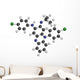 Clofazimine Leprosy Drug Molecules. Wall Decal