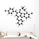 Clofazimine Leprosy Drug Molecules. Wall Decal