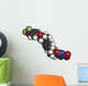 Delamanid tuberculosis drug molecule. Wall Decal