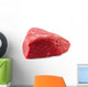 fresh beef slab isolated on white Wall Decal