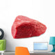 fresh beef slab isolated on white Wall Decal