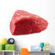 fresh beef slab isolated on white Wall Decal
