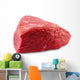 fresh beef slab isolated on white Wall Decal