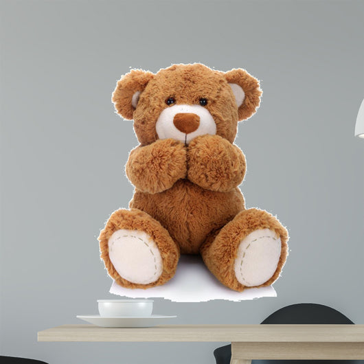 Teddy Bear White Wall Decal
