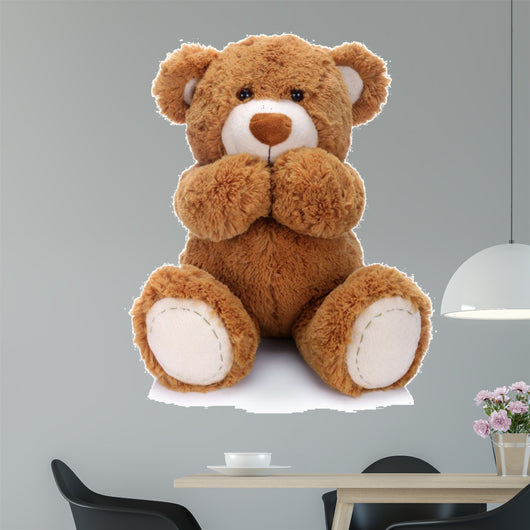 Teddy Bear White Wall Decal