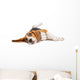 Beagle Dog on White Background Wall Decal