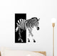 Black White Zebra Wall Decal