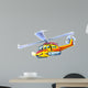 Cartoon Helicopter Illustration for Wall Decal