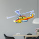 Cartoon Helicopter Illustration for Wall Decal