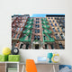 Old Building with Fire Wall Decal