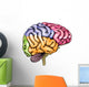 Human brain anatomy Wall Decal