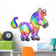 Cartoon Rainbow Zebra Wall Decal