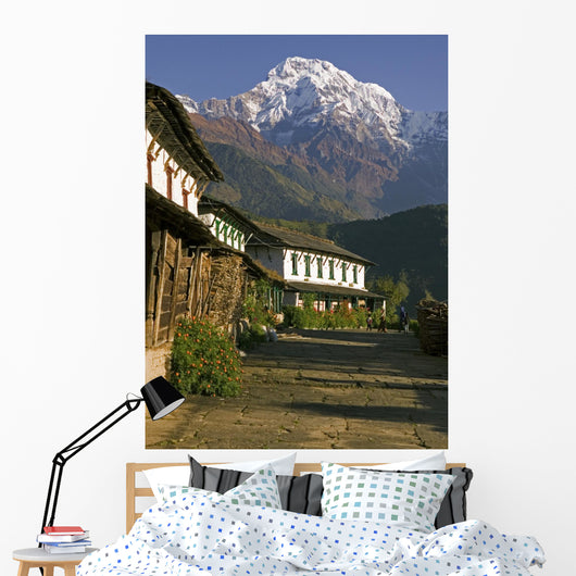 Ghandruk village in Nepal Wall Mural