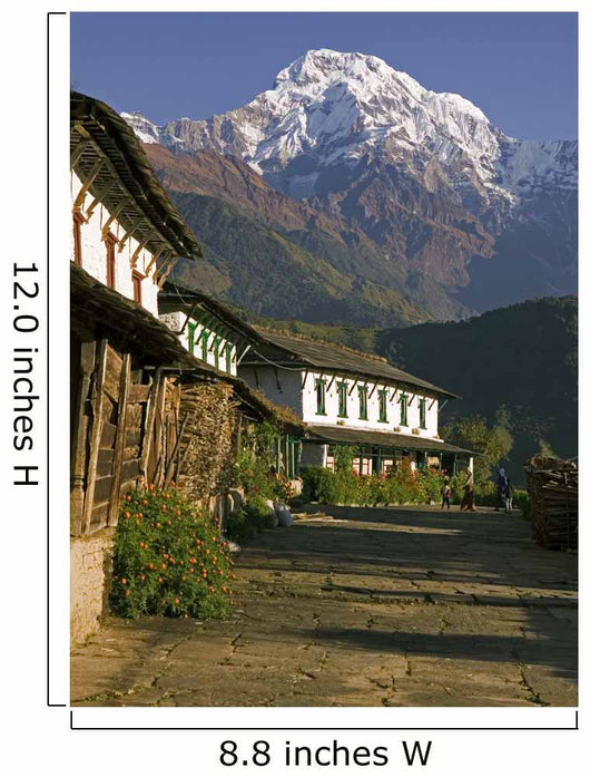 Ghandruk village in Nepal Wall Mural