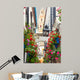 Famous Street Flowers Decorated Wall Decal