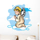 Angel Is Praying Sky Wall Decal