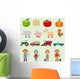 Farm Icons Set Wall Decal