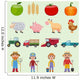 Farm Icons Set Wall Decal