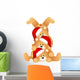 Stack of Christmas teddy Bears Wall Decal
