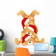 Stack of Christmas teddy Bears Wall Decal