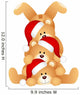Stack of Christmas teddy Bears Wall Decal