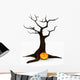 Jack-o-lantern Spooky Halloween Tree Wall Decal