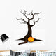 Jack-o-lantern Spooky Halloween Tree Wall Decal