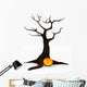 Jack-o-lantern Spooky Halloween Tree Wall Decal