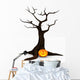 Jack-o-lantern Spooky Halloween Tree Wall Decal