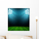 stadium lights at night and stadium Wall Mural