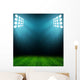 stadium lights at night and stadium Wall Mural
